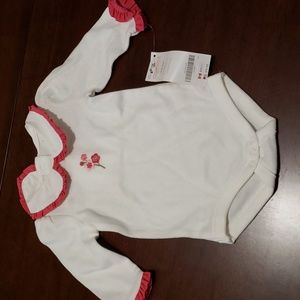 Baby Gymboree Long sleeve onesie. Size 0-3 mos. New with tags.